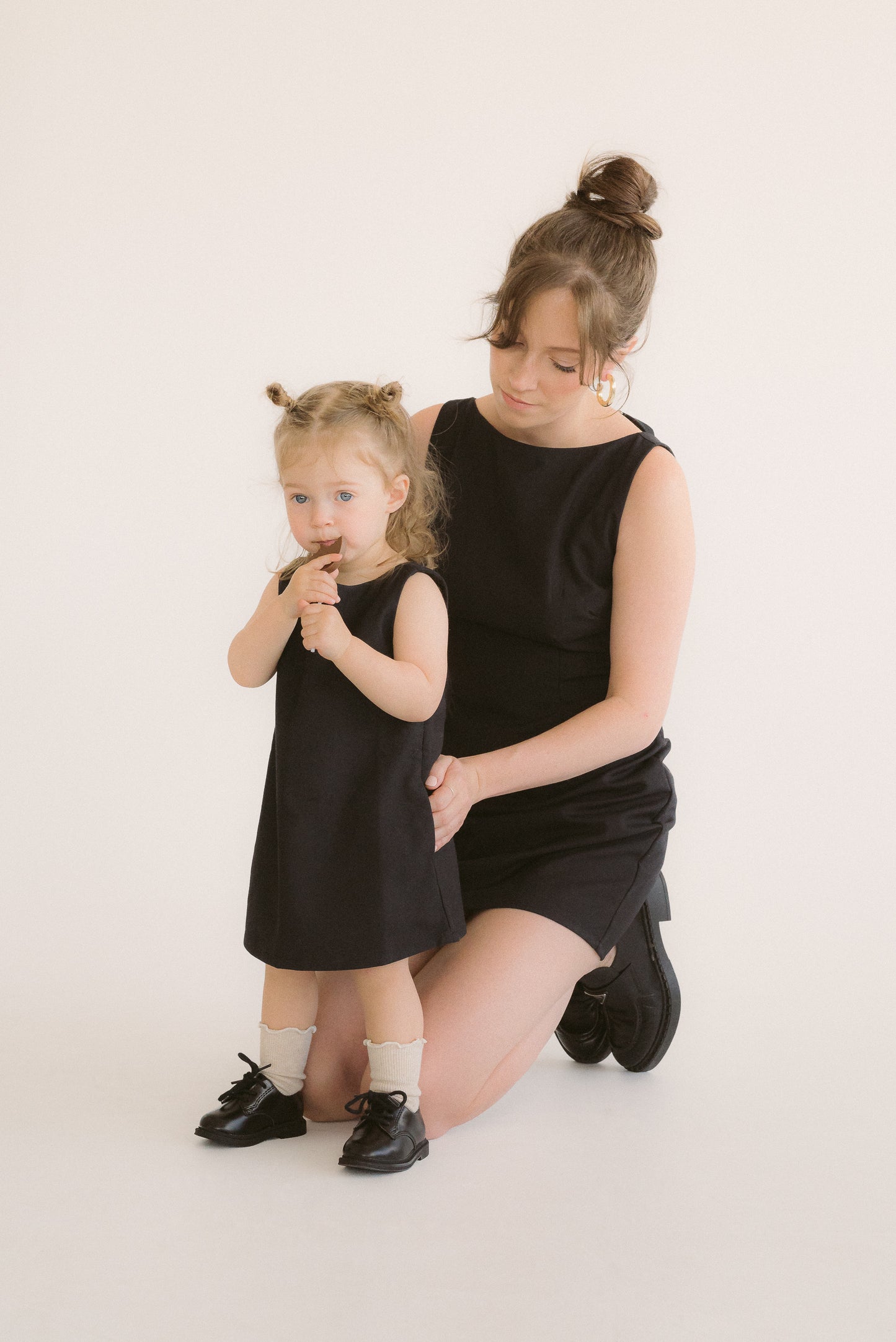Mini black dress for women