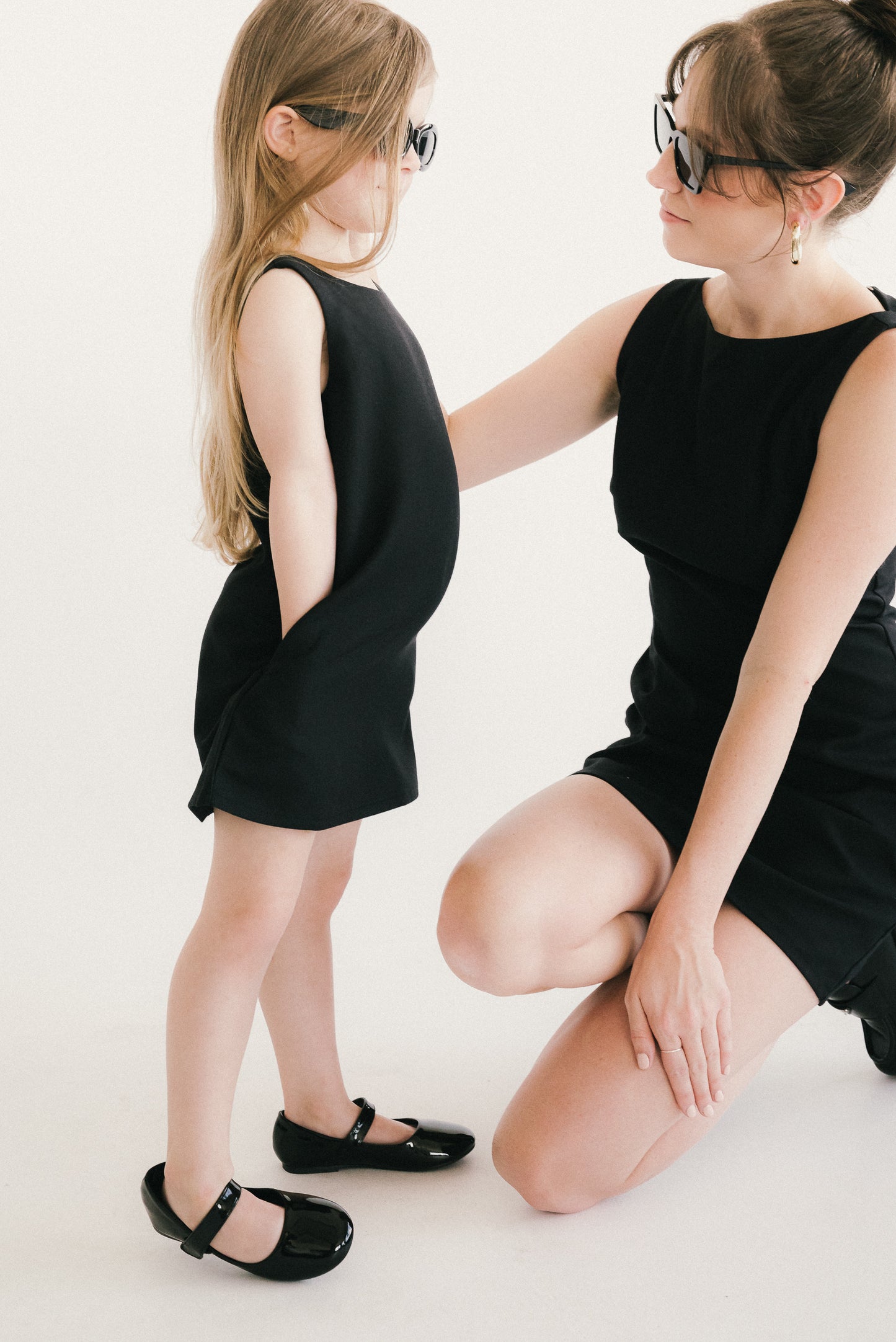 Mini black dress for women