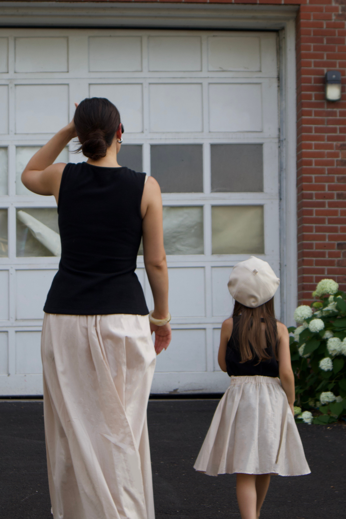 La jupe midi en coton organique pour filles