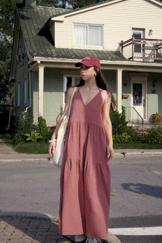 La robe maxi en coton pour femmes