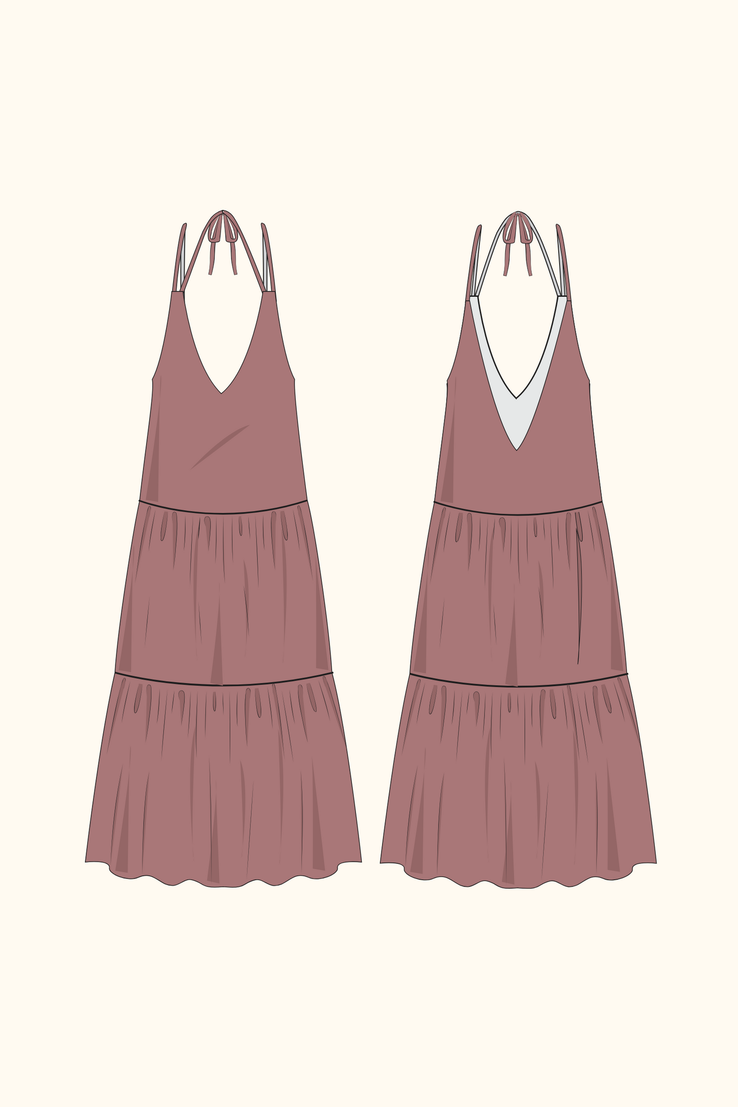 La robe maxi en coton pour filles