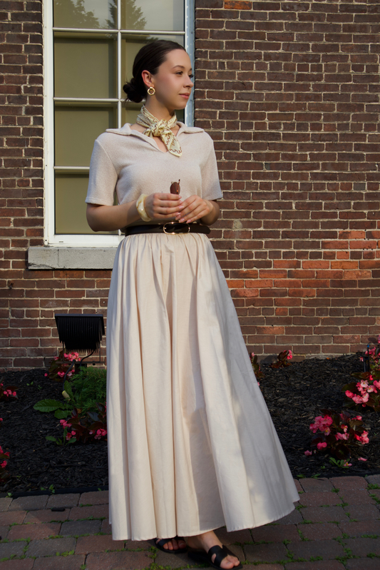 La jupe maxi en coton organique pour femmes