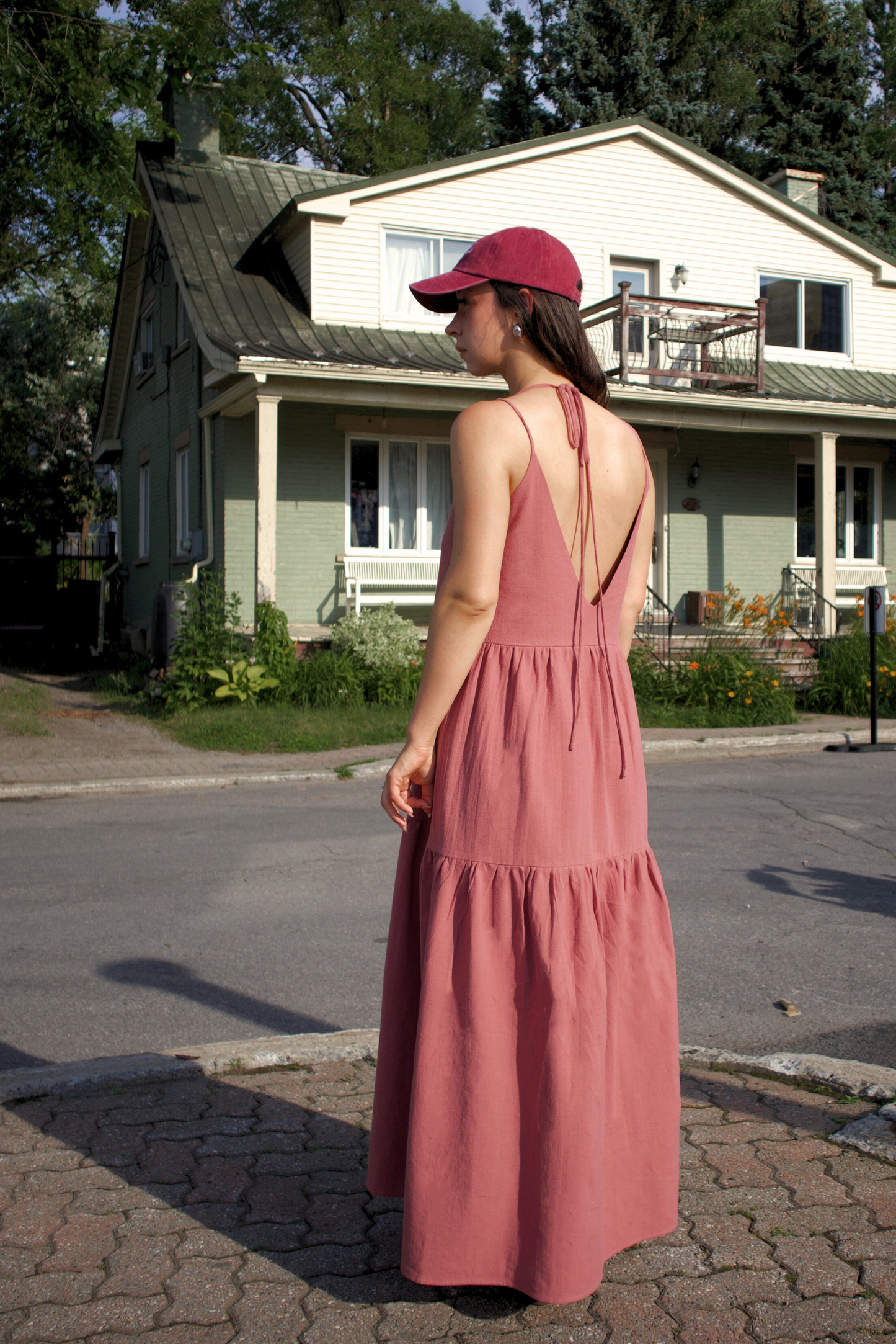 La robe maxi en coton pour femmes
