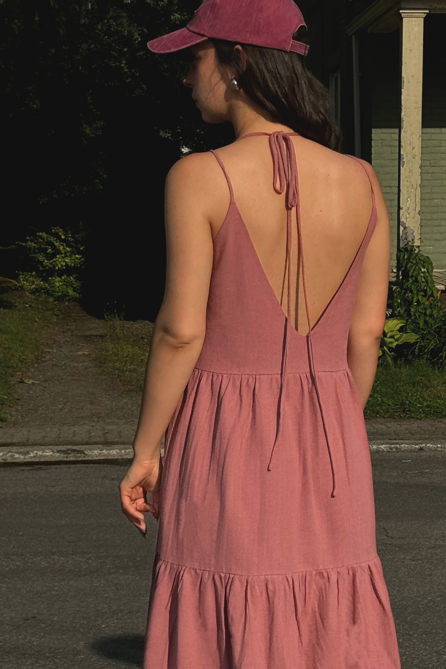 La robe maxi en coton pour femmes